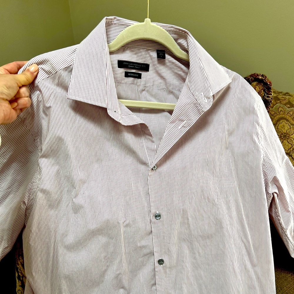 John Varvatos Shirt L 32/33 16 1/2 Regular Fit